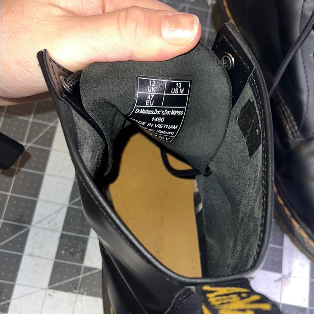 Dr. Martens Black Leather Boots - Picture 4 of 5